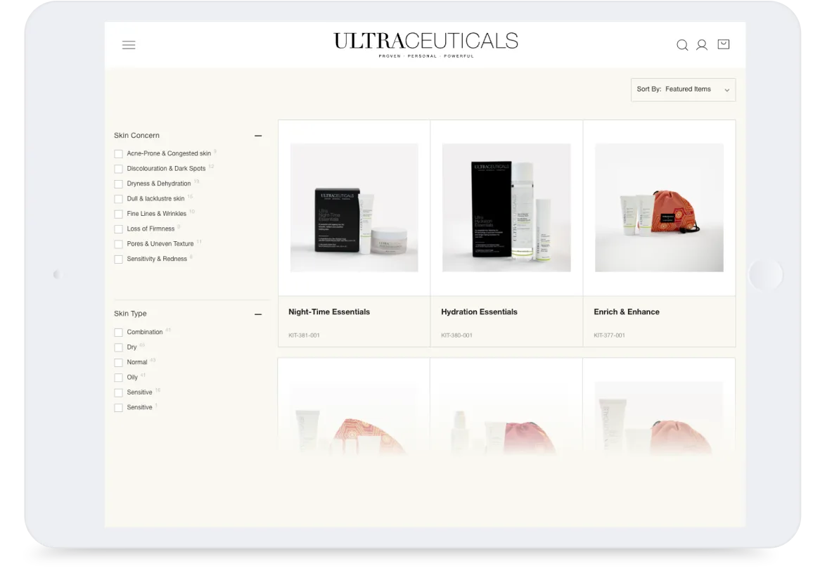 Ultraceuticals Tablet mockup