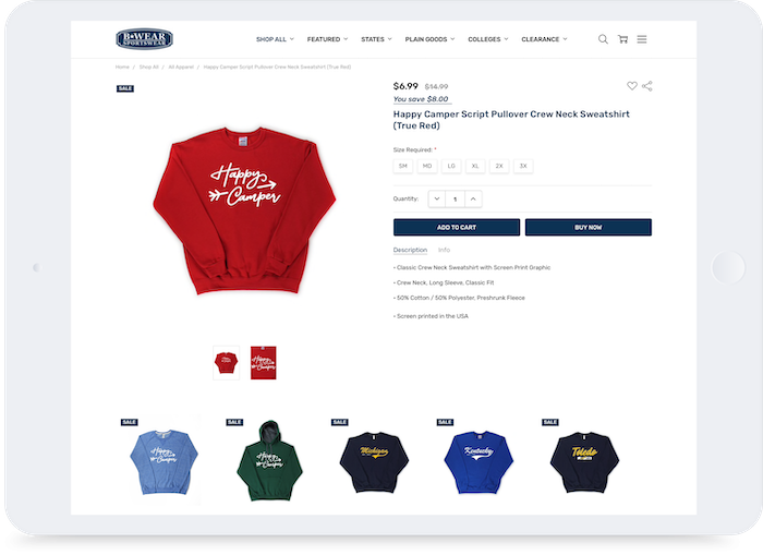 B-Wear Sportswear Case Study | BigCommerce