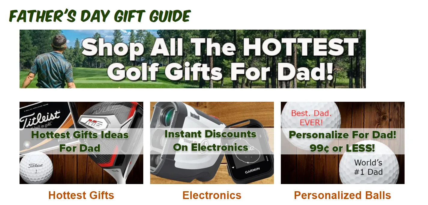 Father's Day Golf Gifts for the best Dads ever!