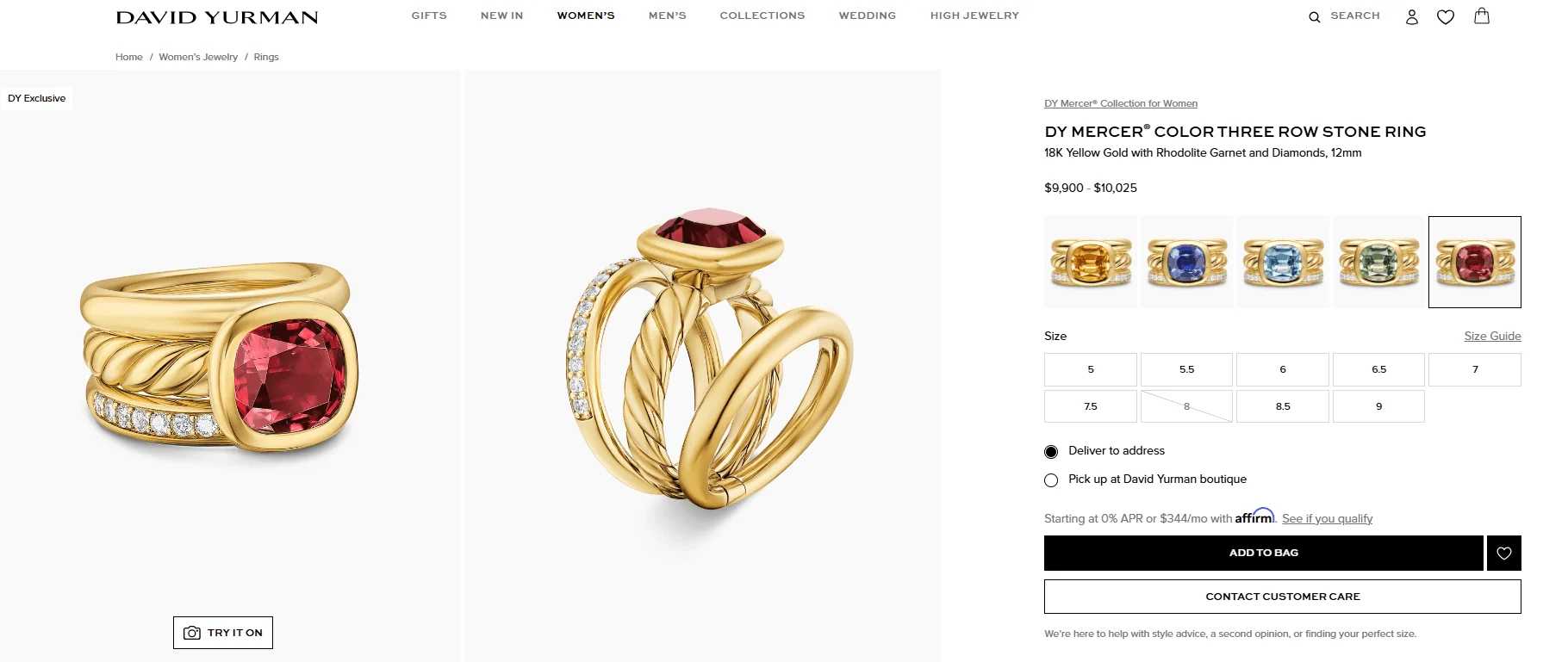 The Detailed Shot: A macro close-up highlights craftsmanship and material quality. (David Yurman website)