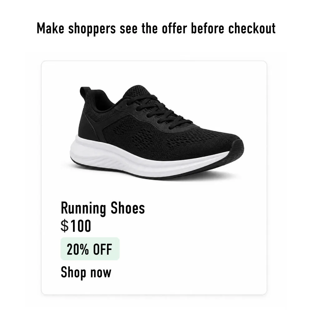 Promotion visibility directly within product browsing and purchase decisions.