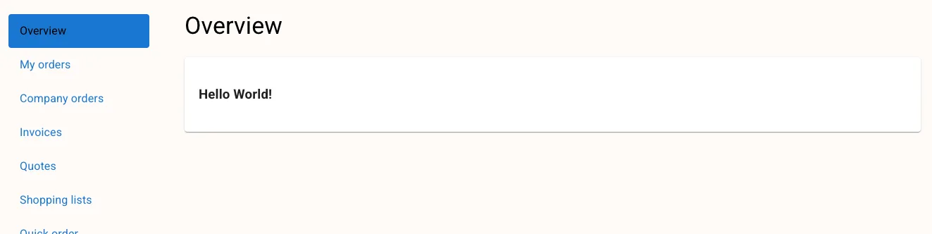 Buyer Portal Overview - Hello World