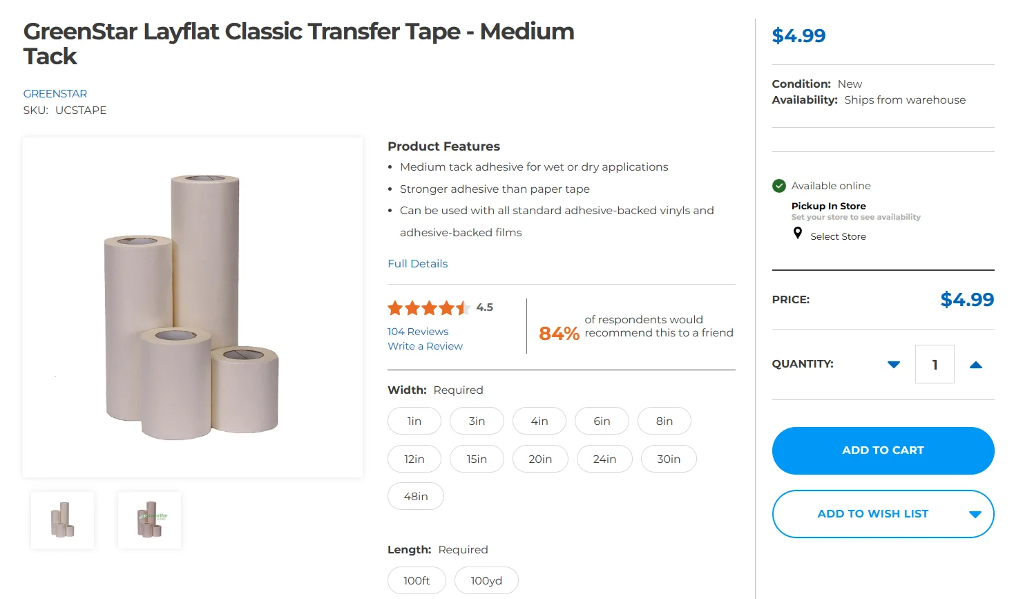 Product Detail Page