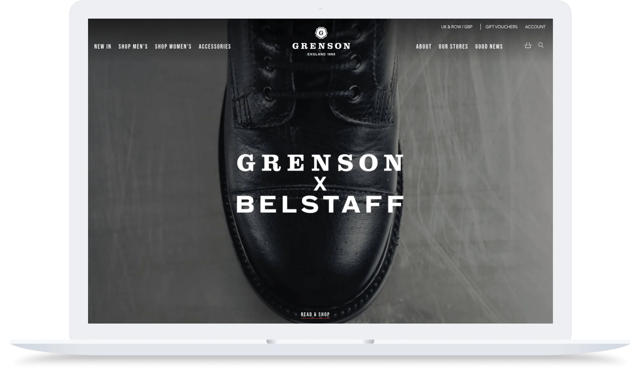 Case study laptop Grenson