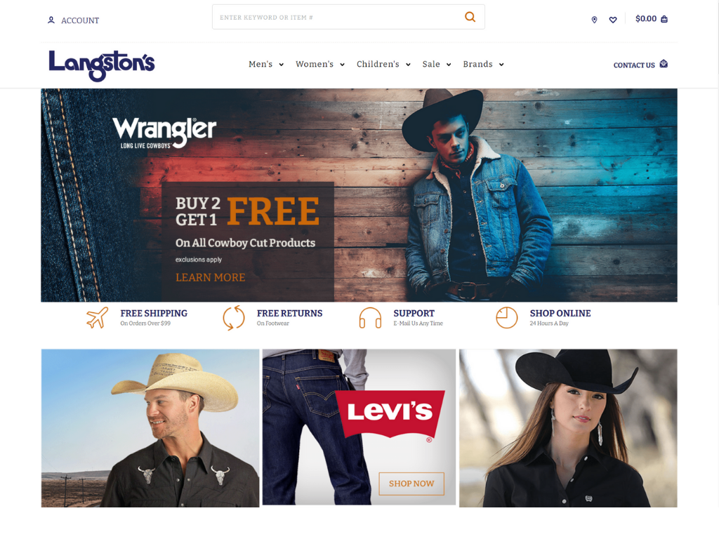 Langston's Western Wear - Cowboy Boots, Hats & Jeans