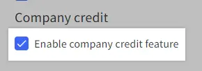 Company Credit