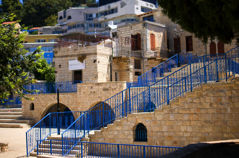 Buildings in the city of Tzfat, Israel.