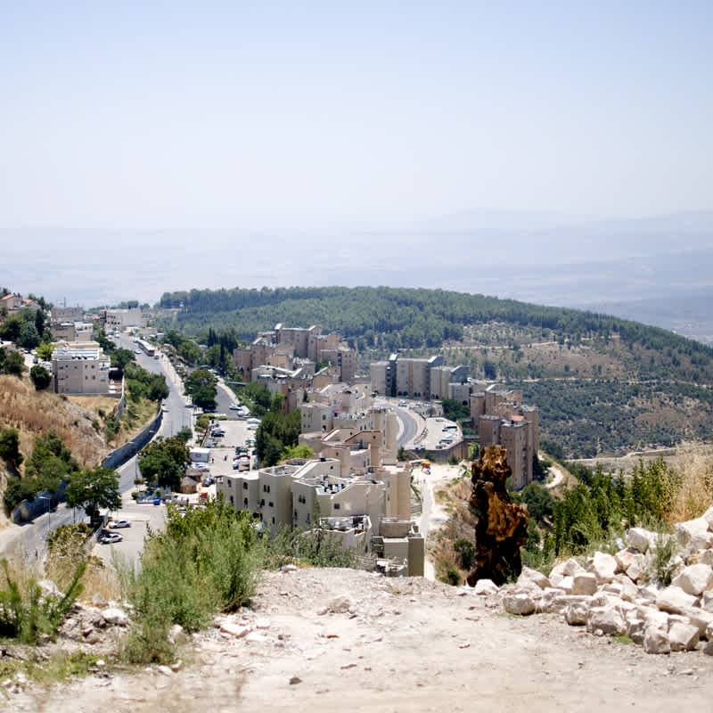 Overlooking the city of Tzfat, Israel.