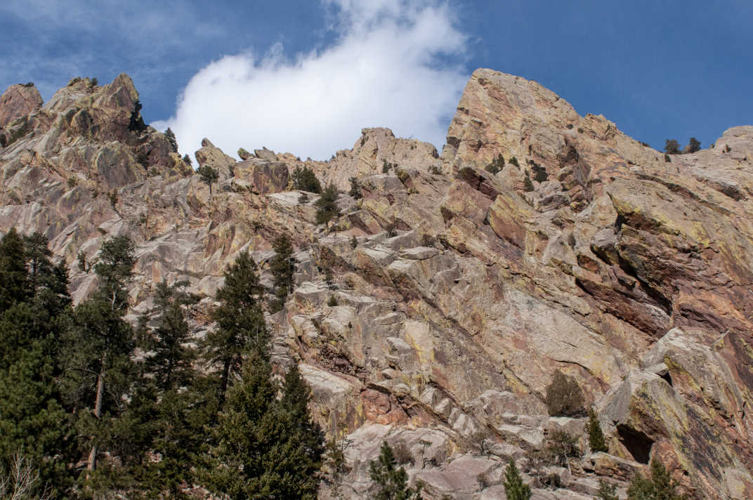 Clouds coming over the tops of the mountains in Eldorado Canyon State Park #Boulder #Colorado #Nature #StatePark #EldoradoCanyon