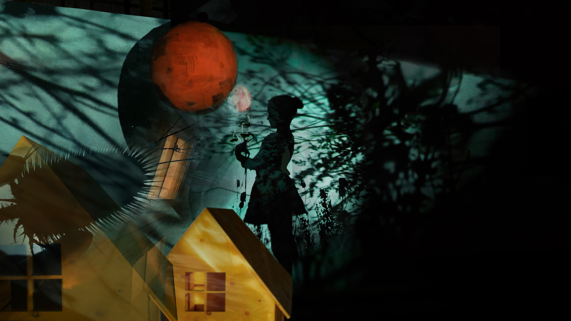 Byen under byen med pige lille