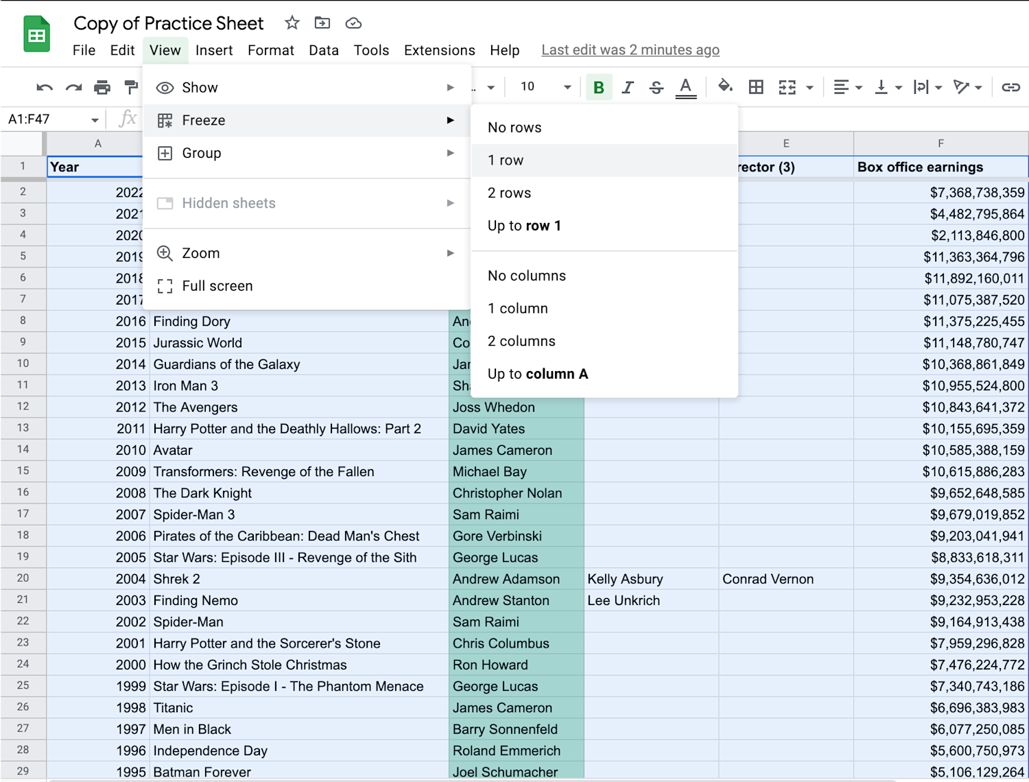 How to alphabetize rows in Google Sheets