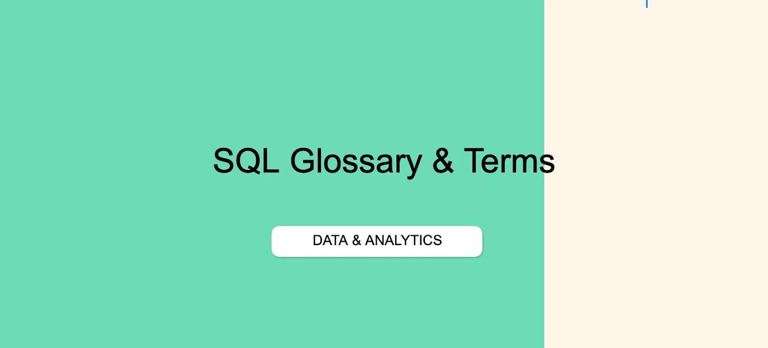 SQL Glossary: SQL Terms and Definitions | Coursera