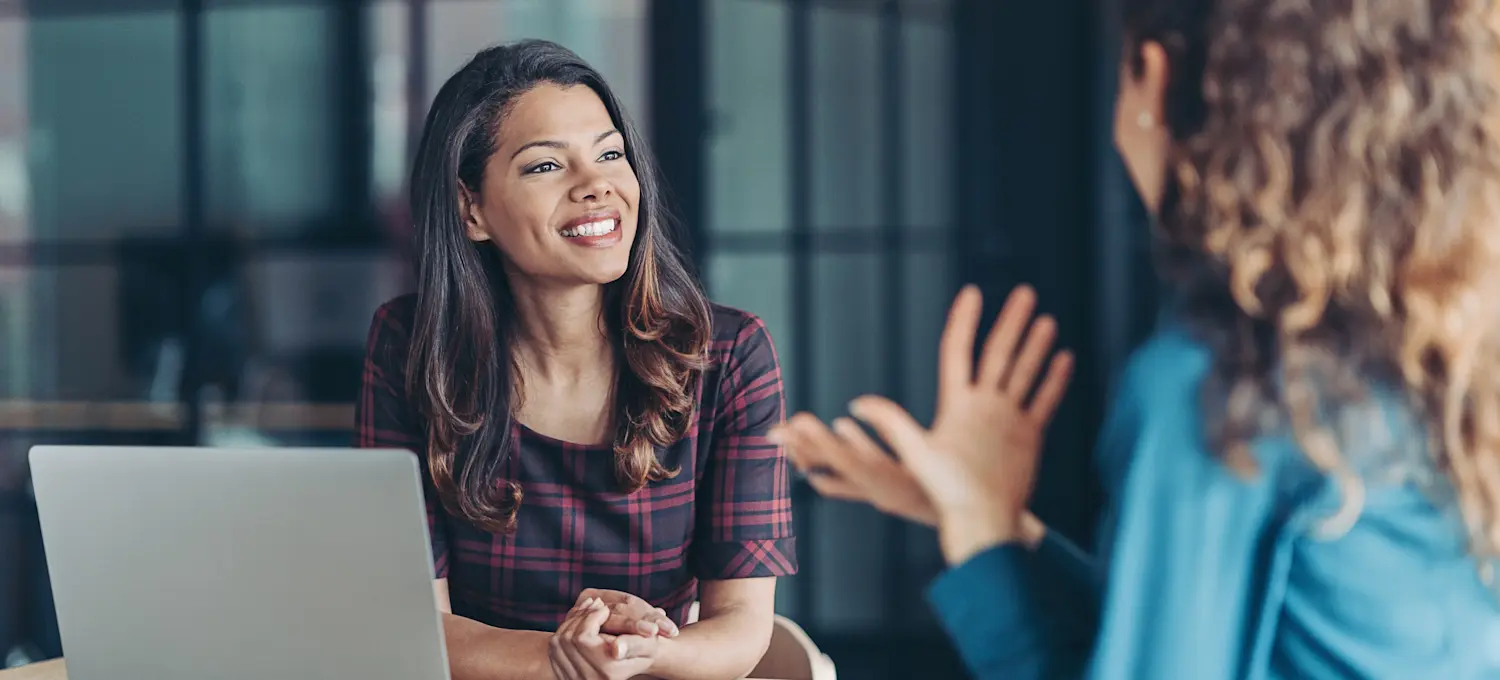 [Featured Image] Two engineers are meeting in an interview for computer vision.