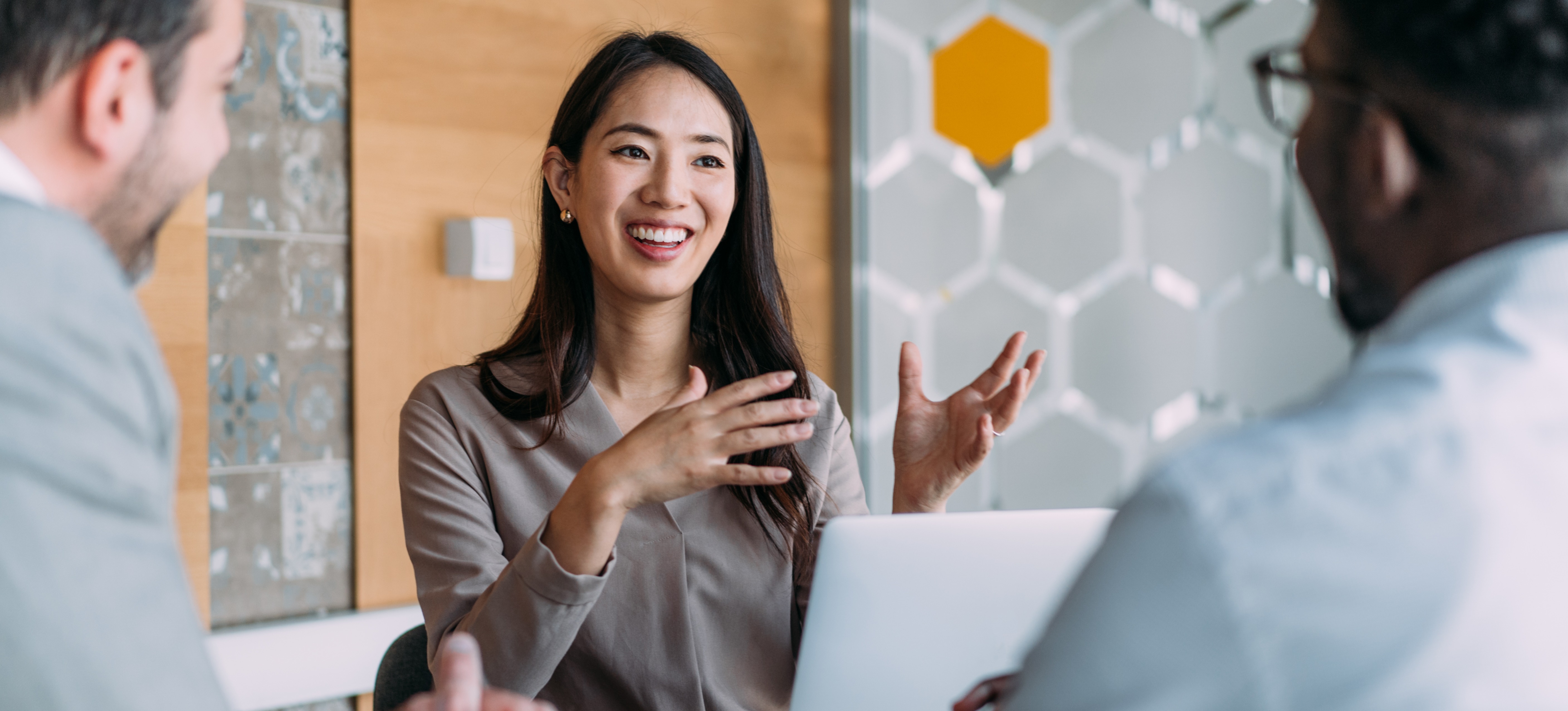 [Featured Image] A VR developer answers questions about creating immersive experiences during their job interview.
