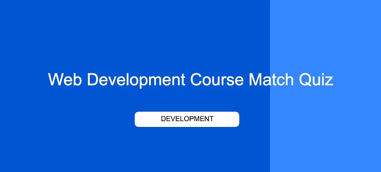 Which Web Development Course Should You Take? Find Out in 1 Minute ...