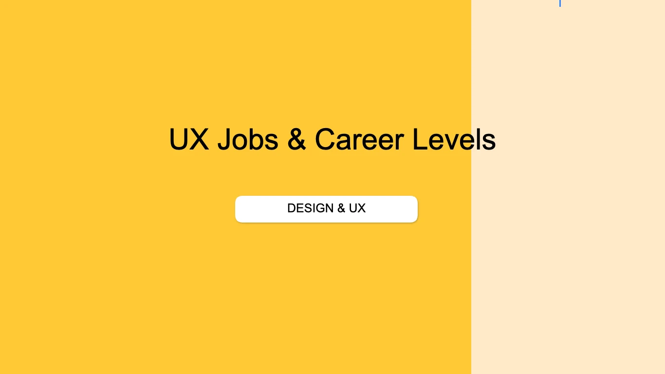 UX Career Roadmap Job Leveling Matrix