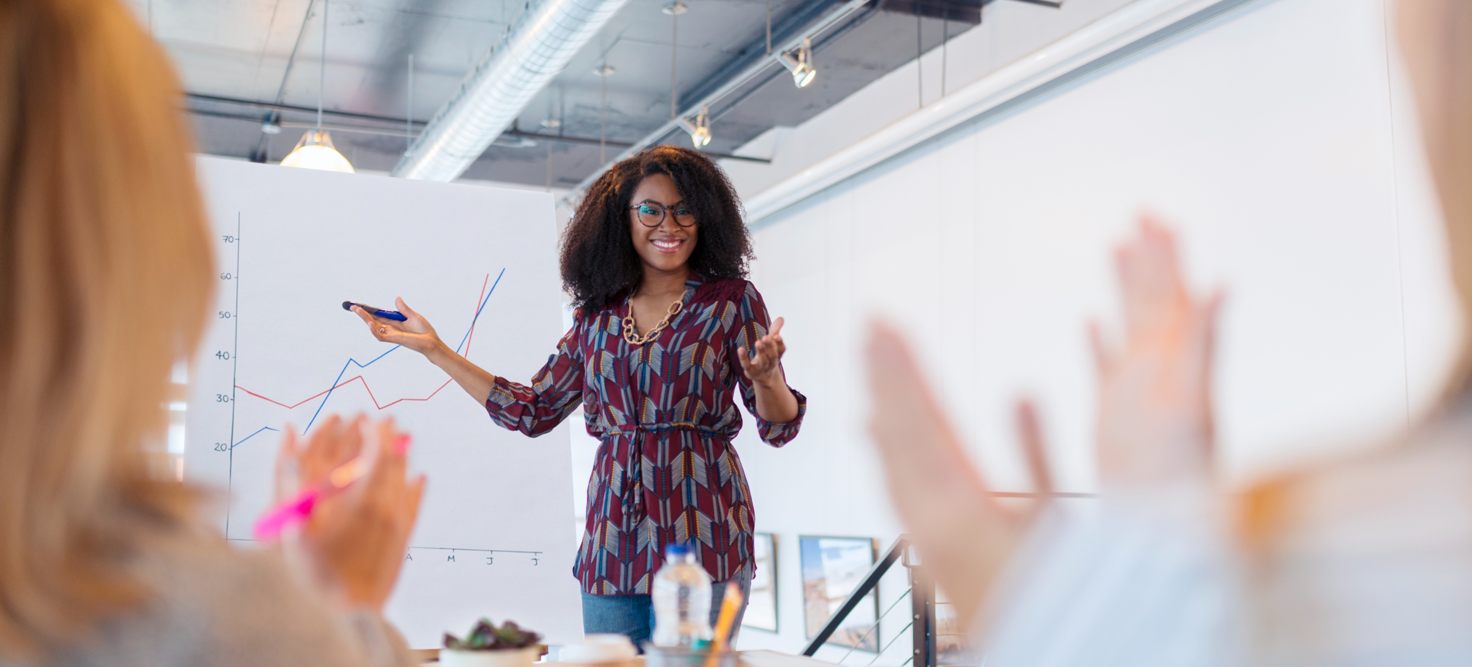 [Featured Image] A big data analyst gives a lecture on how frontier technology, like big data, will impact many industries in the future.
