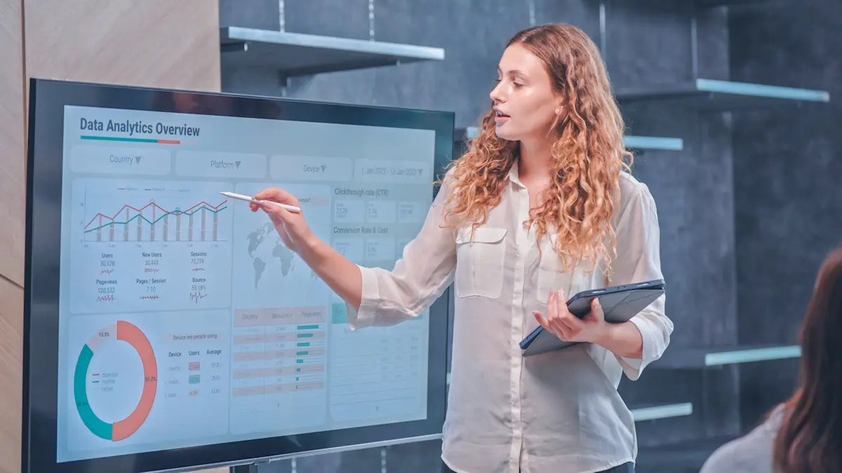 [Featured image] A person works with structured data in a spreadsheet on a laptop computer.