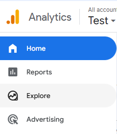 Google Analytics Explore button