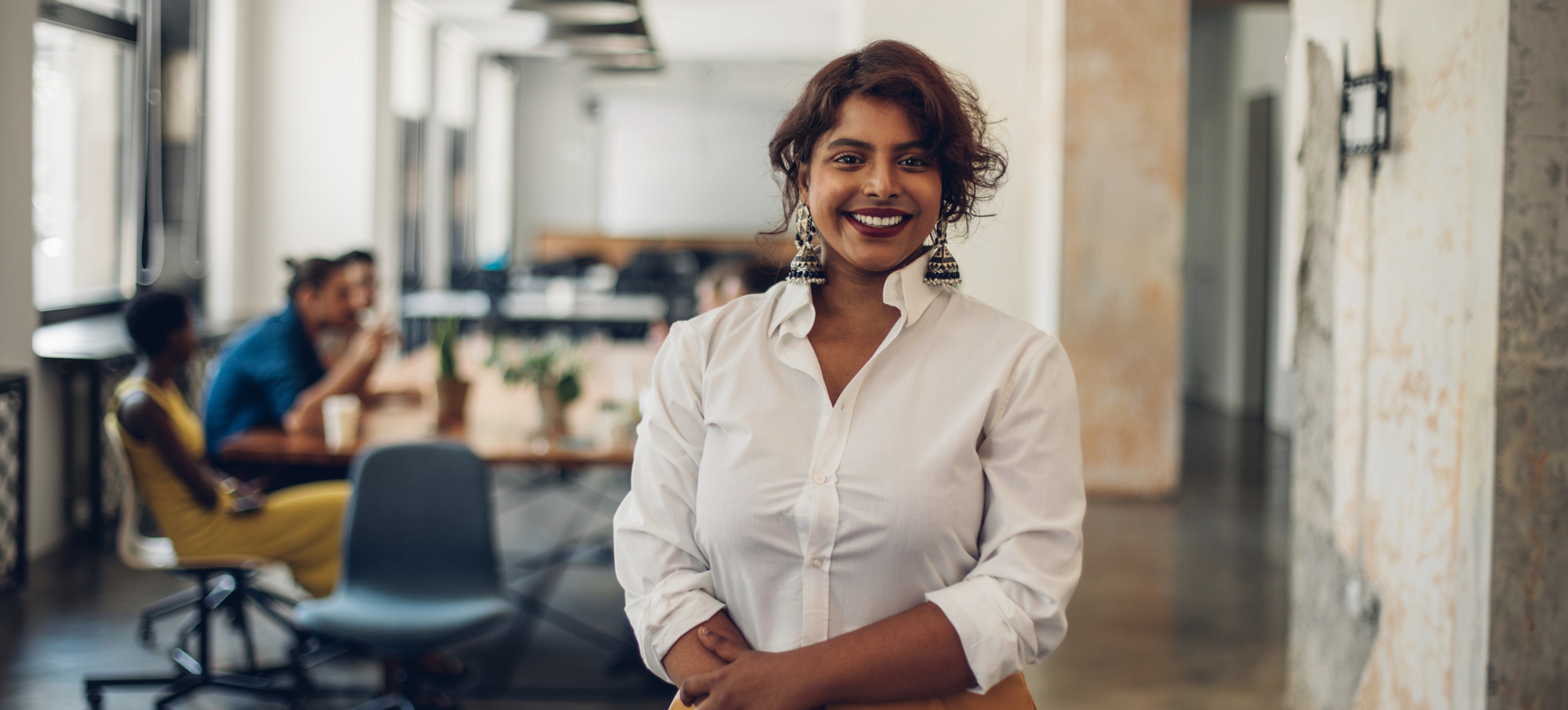 [Featured image] Woman in computer data lab