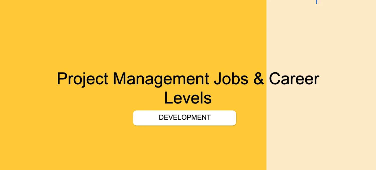 Project Management Career Roadmap: Jobs and Levels Guide | Coursera