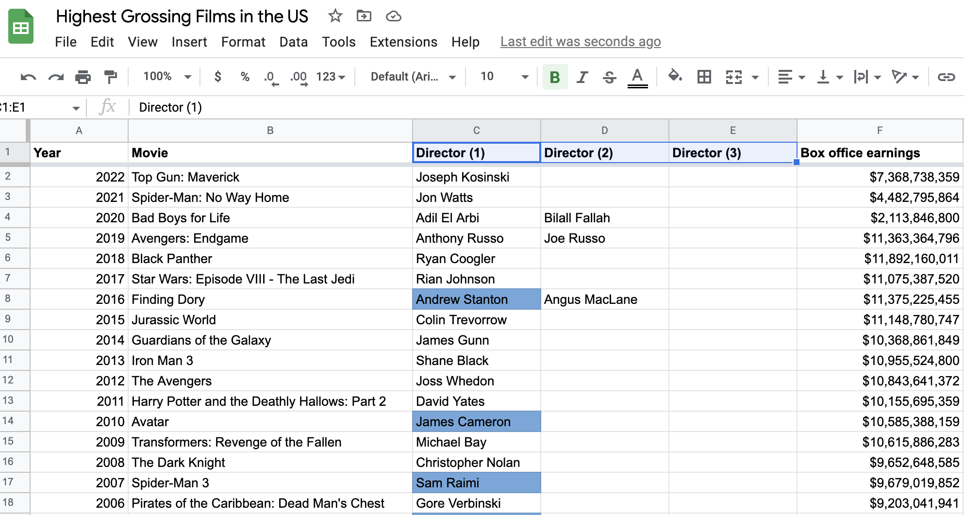 How To Merge Cells In Google Sheets | Coursera