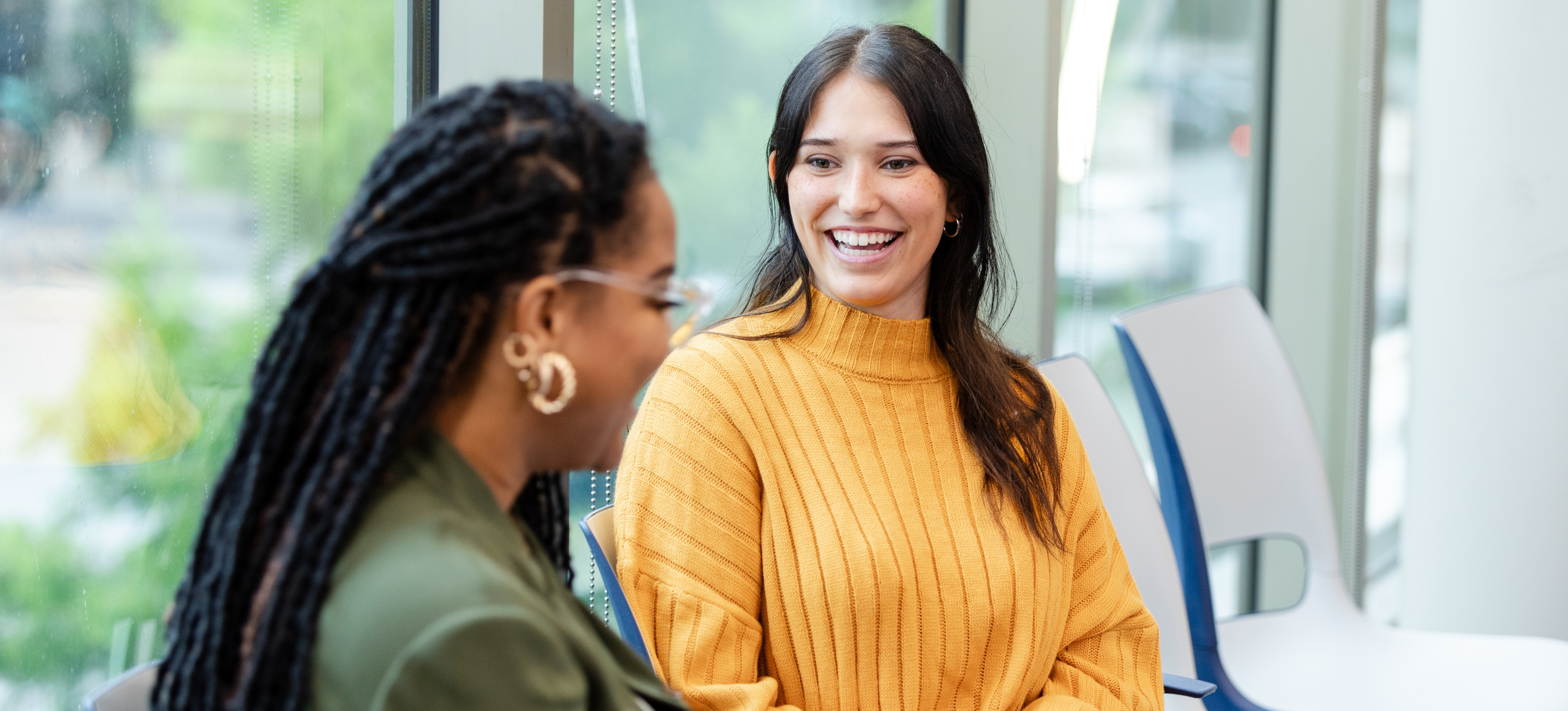 [Featured Image] A health science professional meets with a client.
