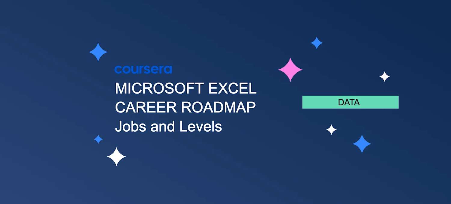 Excel Learning Pathways Microsoft Excel Career Roadmap: Jobs and Levels Guide | Coursera