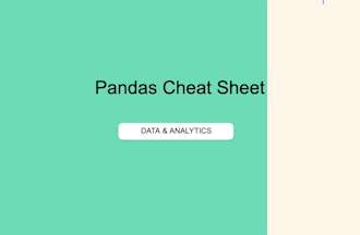 Pandas Cheat Sheet