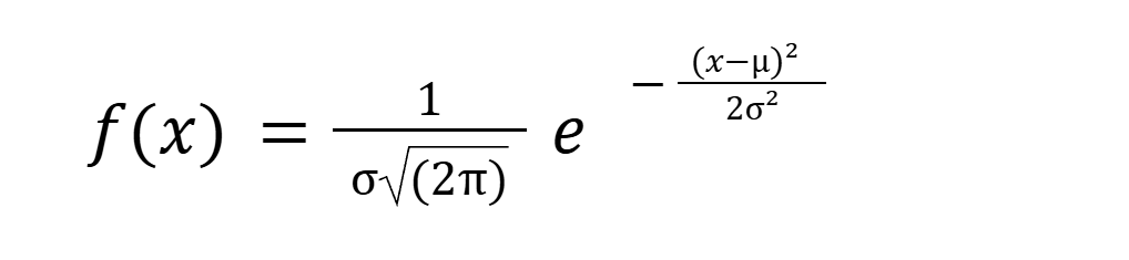 gaussian distribution formula 2