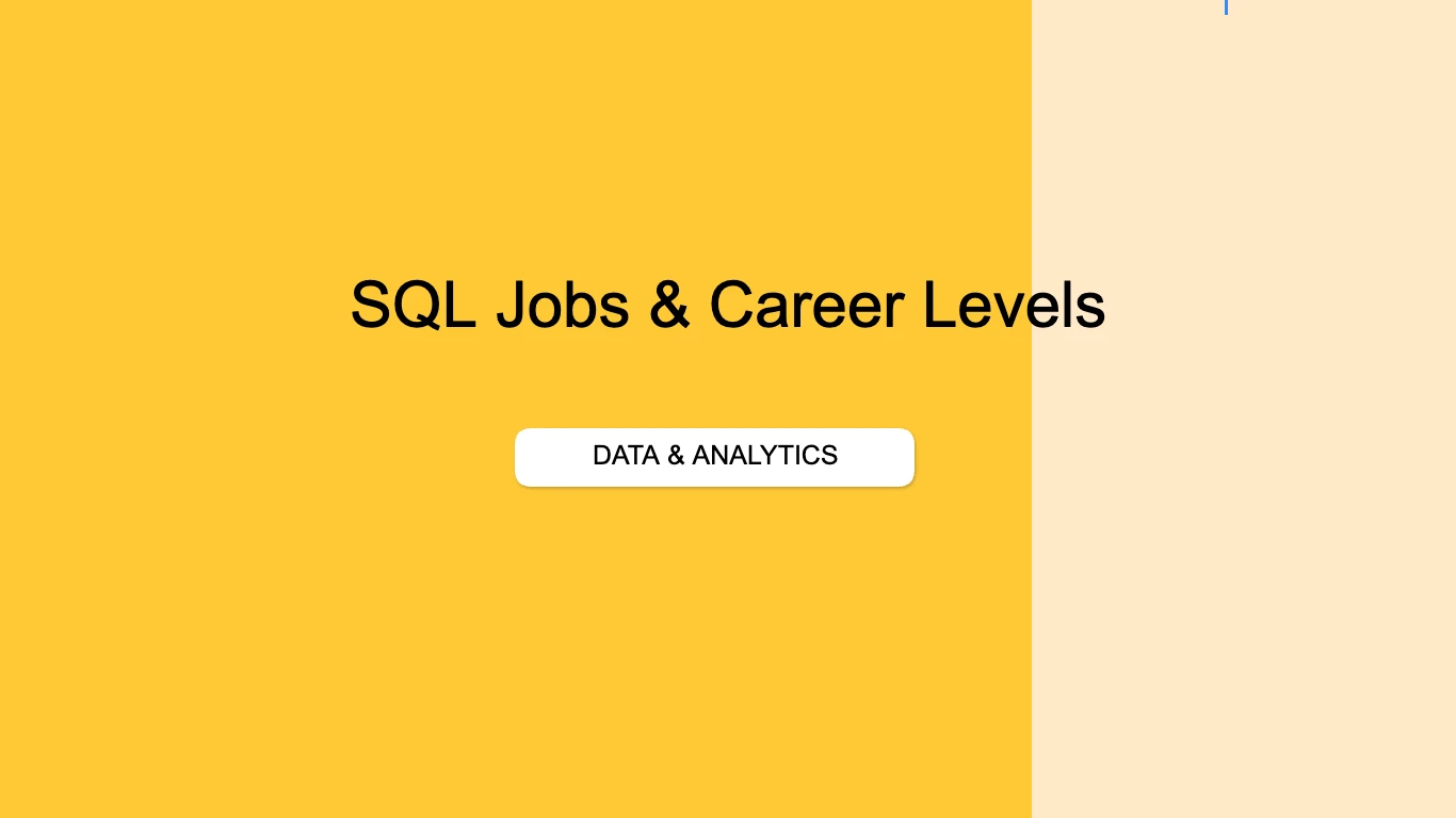 SQL Career Roadmap and Job Leveling Matrix