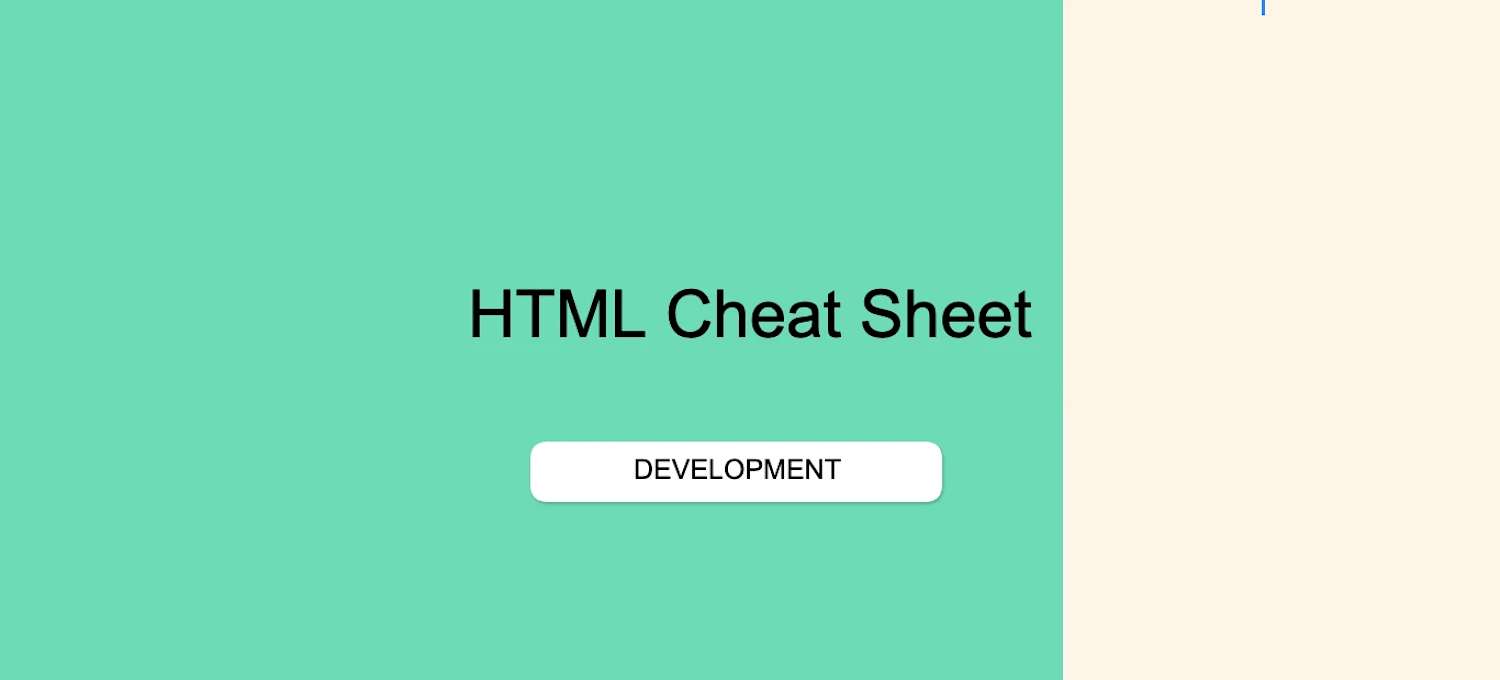 HTML Cheat Sheet and Quick Reference | Coursera