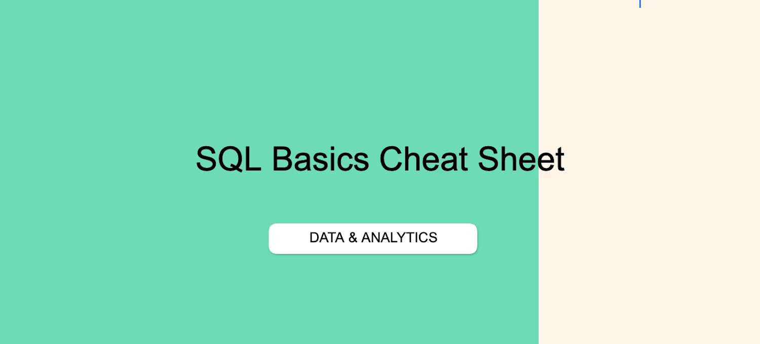 SQL Cheat Sheet & Quick Reference | Coursera