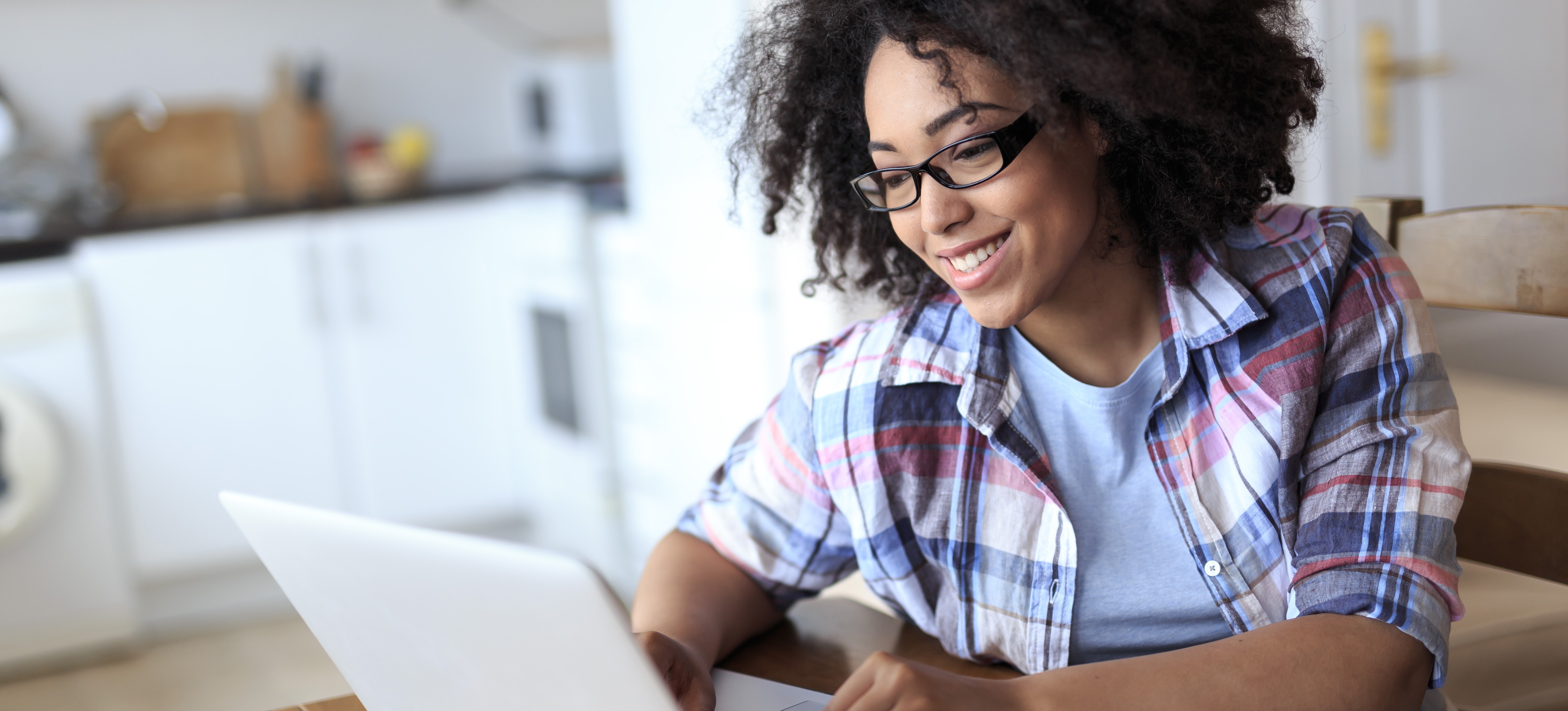 [Featured Image] A learner completes a lesson outlining computer vision vs. machine learning as part of their studies.
