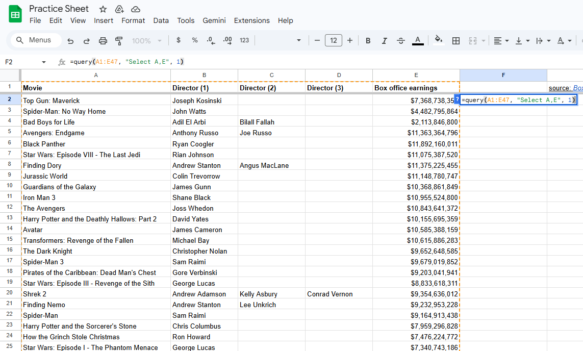 Google-sheets-query-step-4