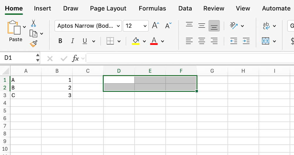 [Insert Screenshot: Transpose Step 1]