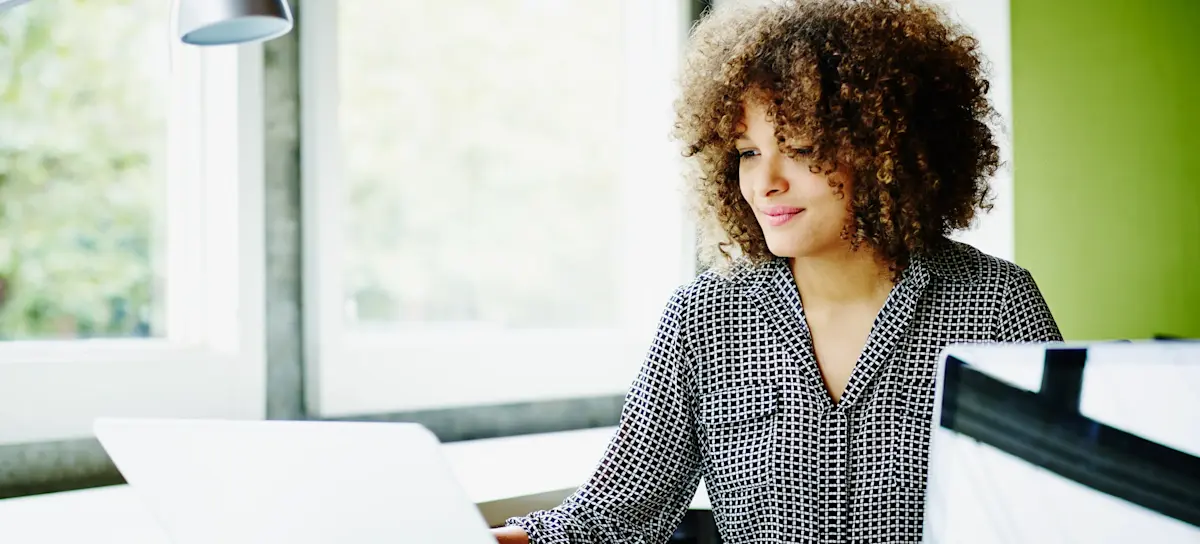 [Feature Image] A learner studies on a laptop as part of an online course designed to help them develop deep learning skills.
