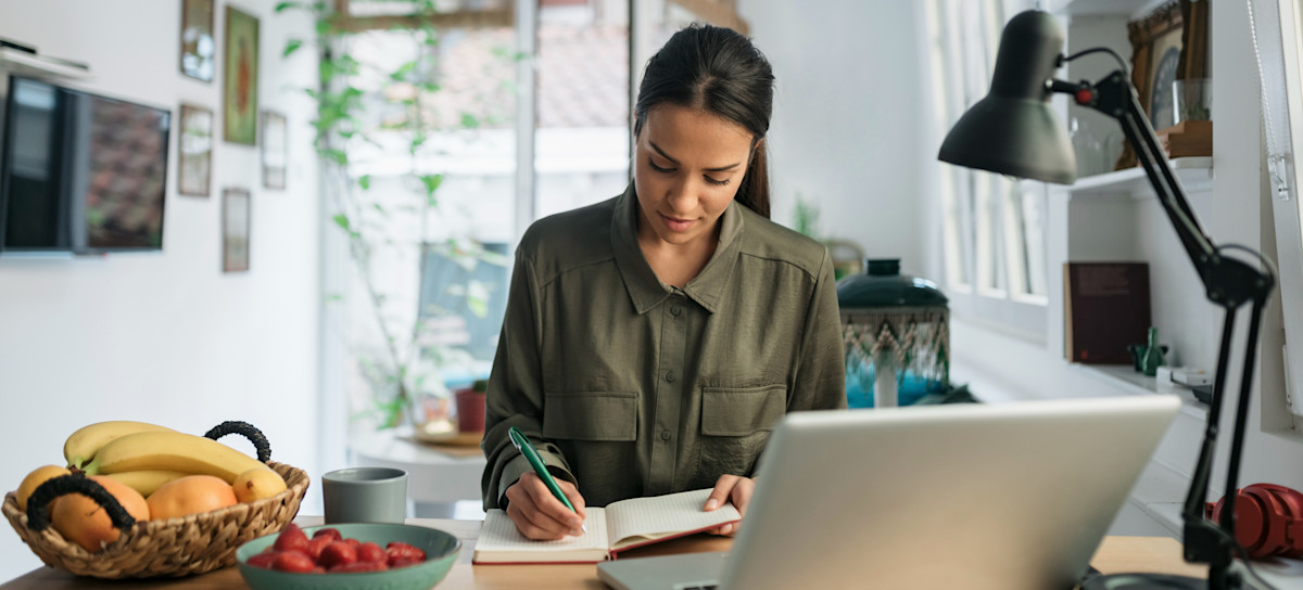 [Featured image] A person practicing good study habits in a quiet place at their home.