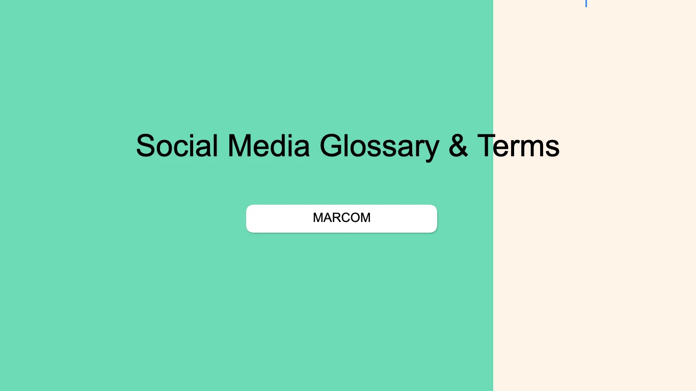Social Media Terms Glossary