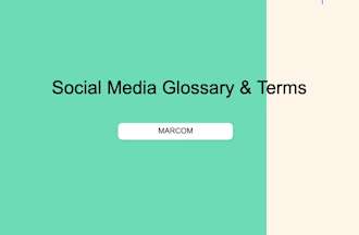 Social Media Terms Glossary