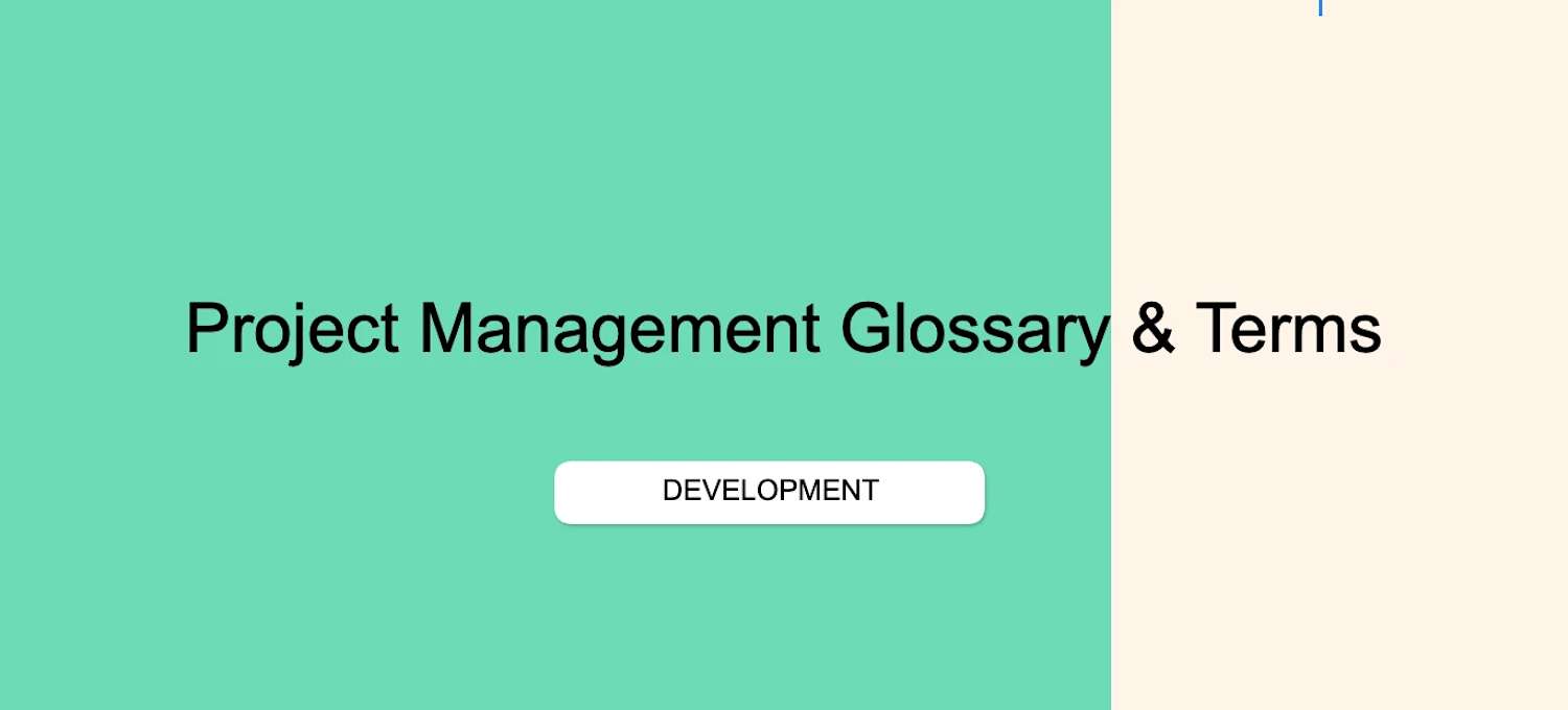 Project Management Terms & Definitions | Coursera