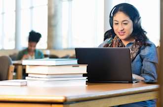 [Featured image] College student studying