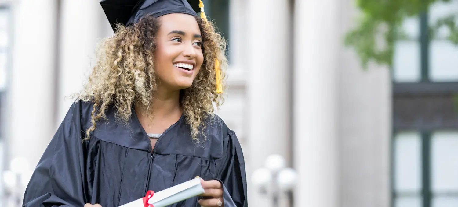 [Featured Image] A recent graduate wonders what comes after a master's degree.   