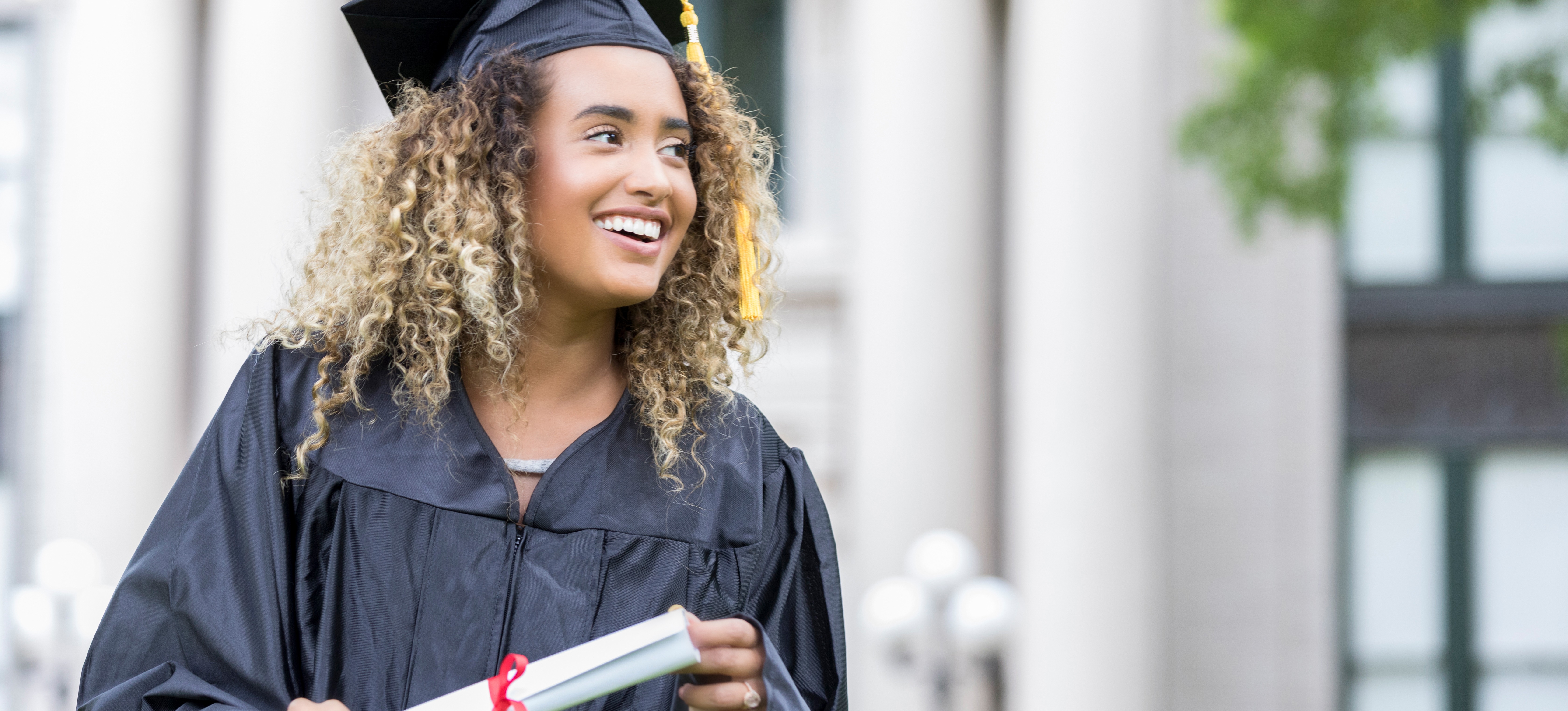 [Featured Image] A recent graduate wonders what comes after a master's degree.   