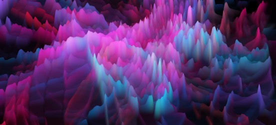 [Featured Image] A colorful abstract depiction of data represents the intersection of digital content and blockchain technology.