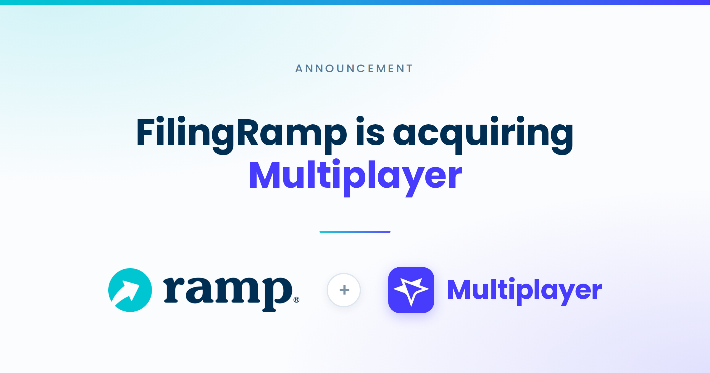 FilingRamp is acquiring Multiplayer