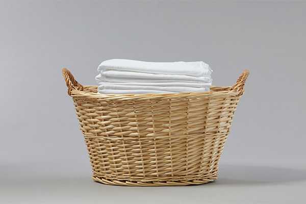 Stack of Whites in Basket Tide Life Objects 