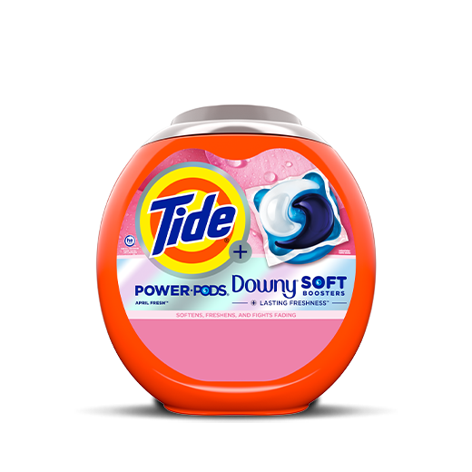 Les capsules de détergent Downy Power PODS® Tide, sont maintenant dotée d'une douceur améliorée