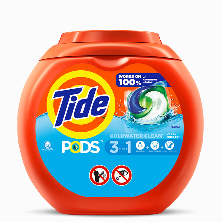 Capsules de détergent à lessive Tide PODS® parfum Clean Breeze