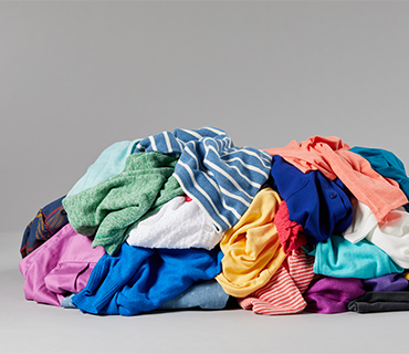 A pile of colored garments